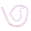 Electroplate Opaque Glass Beads Strands EGLA-U004-02D-2