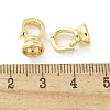 Brass Fold Over Clasps KK-Z083-20G-3