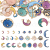  50Pcs 25 Styles Alloy Enamel Pendants ENAM-TA0001-52-10