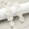 Natural Quartz Crystal Beads Strands G-I394-D27-1