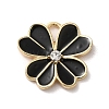 Flower Alloy Enamel Pendants ENAM-A007-04KCG-04-1