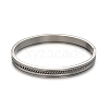 304 Stainless Steel Bangles BJEW-E277-23B-P-1