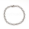 Tarnish Resistant 304 Stainless Steel Figaro Chain Bracelets BJEW-L531-06P-2