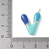 Brass Enamel Pendants KK-E093-03G-V-02-3