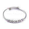 304 Stainless Steel Cuff Bangles Sets BJEW-M284-16-2