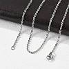 Non-Tarnish 304 Stainless Steel Necklace MAK-K004-07P-2