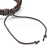 PU Leather & Waxed Cords Triple Layer Multi-strand Bracelets BJEW-G709-03A-3