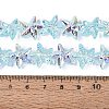 Electroplate Transparent Glass Beads Strands EGLA-Q136-01A-08-4