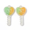 Two Tone Resin Big Pendants RESI-Z001-01B-1