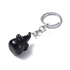 Natural Obsidian Keychains KEYC-P011-04P-07-3