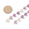 Handmade Glass Pearl Beaded Chain AJEW-JB01134-02-2