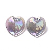 UV Plating Rainbow Iridescent Acrylic Pendants OACR-C003-08A-1