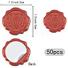 CRASPIRE 50Pcs Adhesive Wax Seal Stickers DIY-CP0009-89C-2