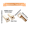 4 Set 4 Colors Zinc Alloy Bag Lock Catch Clasps FIND-GN0001-27-3