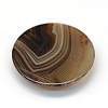 Dyed Natural Striped Agate/Banded Agate Cabochons G-R348-30mm-01-3