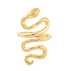 Ion Plating(IP) 304 Stainless Steel Snake Wrap Cuff Finger Rings for Women RJEW-S414-60B-G-2