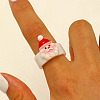 Christmas Resin Finger Rings FS-WG94CC2-02-1