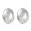 304 Stainless Steel Oval Stud Earrings EJEW-D281-16S-1