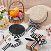 Polyester Stripe Ribbons SRIB-WH0011-326E-4