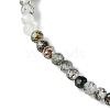 2mm Natural Tourmalinated Quartz Faceted Round Beaded Stretch Bracelets for Women BJEW-JB10843-03-4