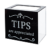 Acrylic Donate Tips Storage Boxes CON-WH0095-153-1