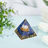 Orgonite Pyramid Resin Energy Generators DJEW-WH0015-38B-4