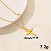 Stylish Stainless Steel Ankh Cross Pendant Necklace for Women GL2077-2-1