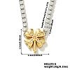 Golden Tone Brass Clear Cubic Zirconia Cup Chain Geometric Pendant Necklaces for Women LZ2256-5-1