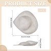 Linen Mini Hat Fascinator Base AJEW-WH0561-32D-2