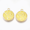 Alloy Enamel Pendants PALLOY-T056-16D-1