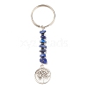 Natural & Synthetic Gemstone Beaded Keychains KEYC-JKC00304-2