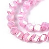 Anti-Tarnish Electroplate Glass Beads Strands GLAA-T025-6mm-14F-4