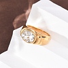 304 Stainless Steel Finger Rings RJEW-F201-02G-02-5
