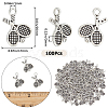 SUNNYCLUE 100Pcs Tibetan Style Zinc Alloy Pendants FIND-SC0007-46-2