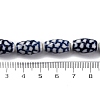 Handmade Blue and White Porcelain Beads Strands PORC-I027-10-4