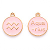 Alloy Enamel Pendants ENAM-S124-01A-09J-1