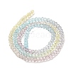Transparent Painted Glass Beads Strands X1-DGLA-A034-T2mm-A15-5