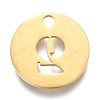 304 Stainless Steel Pendants STAS-F233-02-G-2