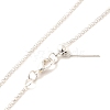 1mm Rack Plating Brass Cable Chain Adjustable Slider Necklaces for Women Men MAK-L044-55S-2