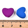 Spray Painted Acrylic Beads ACRP-N003-08-3