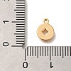 Brass Enamel Charms KK-M301-10G-3