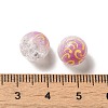 Duotone Spray Painted Crackle Acrylic Beads OACR-G029-02B-3