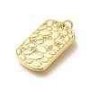 Rack Plating Brass with Cubic Zirconia Pendants KK-Z086-38G-2