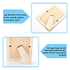 Olycraft 4Pcs Unfinished Natural Wood Photo Frames WOOD-OC0002-55A-4