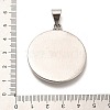 Tibetan Style 304 Stainless Steel Pendants STAS-M334-20AS-3