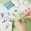 Glass Wine Glass Charms AJEW-SC0002-36-3