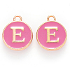 Golden Plated Alloy Enamel Charms X-ENAM-S118-08E-1