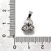 Brass Micro Pave Cubic Zirconia Charms KK-P295-23P-3