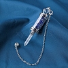 Natural Lapis Lazuli Chips Wishing Bottle Dowsing Pendulum Big Pendants PW-WG6F05D-13-1