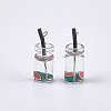 Glass Bottle Pendants LS-CRES-N017-06C-2